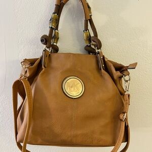 Michael Kors Brown Leather Shoulder Bag